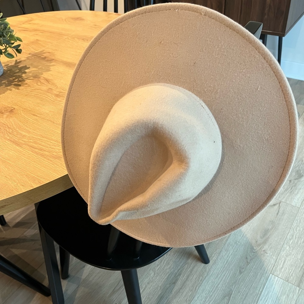 Lucca Tan Wide Brimmed Hat